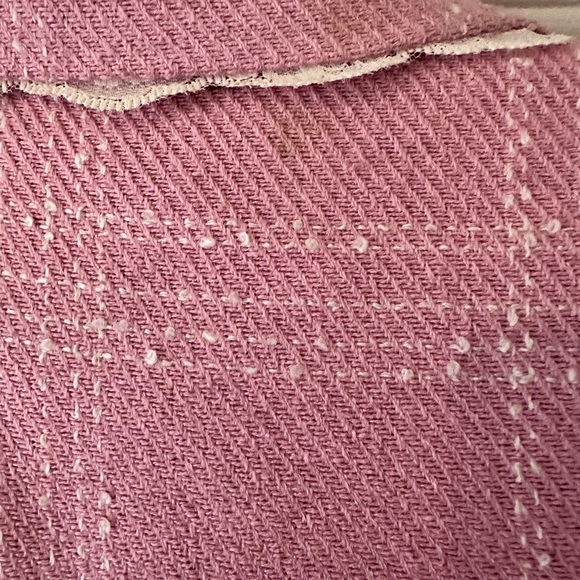 Vintage Silk blend Pink & white plaid blazer with lace, size 8, preppy, Barbie - Picture 5 of 7